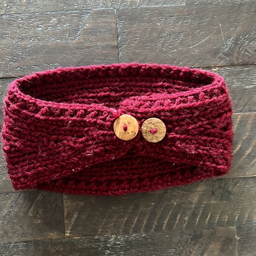 Burgundy Embellished Headband - Picture 3 of 5